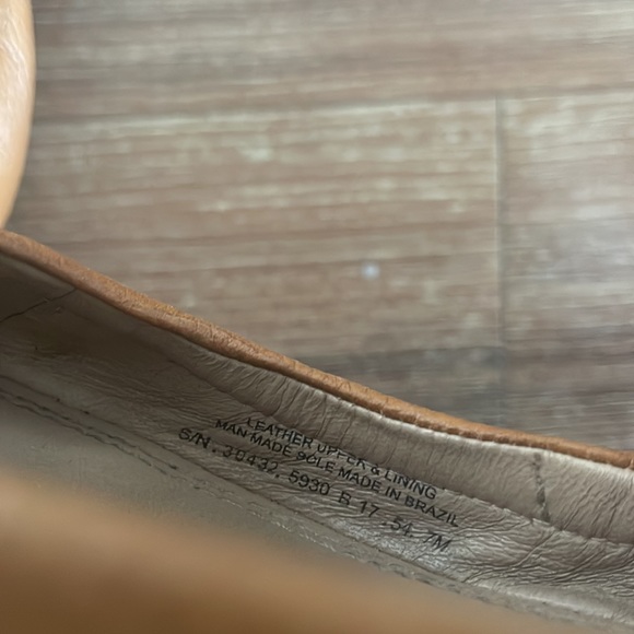 Tory Burch ballet flats tan leather Sz 6.5 - Picture 3 of 3